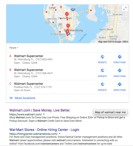 Google Search Walmart