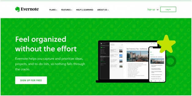 Landing Page and How to Use Them - Evernote