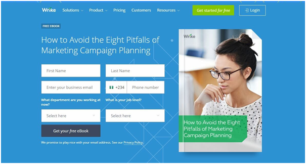 Landing Page and How to Use Them - Wrike